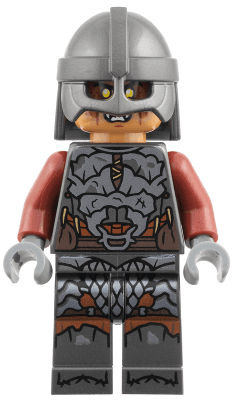 Orc - Medium Nougat Head, Pearl Dark Gray Armor and Helmet, Dark Red Arms