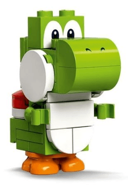 Yoshi - White Tile, Round 1 x 1 Quarter on Front