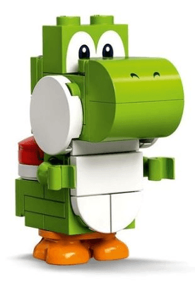 Yoshi - White Tile, Round 1 x 1 Quarter on Front