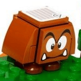 LEGO Goomba (Black Interior Pieces) (mar0034) Super Mario Minifigure