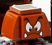 LEGO Goomba (Dark Bluish Gray Interior Pieces) (mar0035) Super Mario Minifigure