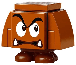 LEGO Goomba (Dark Bluish Gray Interior Pieces) (mar0051) Super Mario Minifigure
