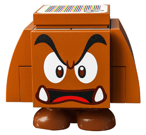 LEGO Goomba (Dark Bluish Gray Interior Pieces) (mar0115) Super Mario Minifigure