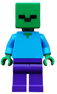 LEGO Zombie (min010) Minecraft Minifigure