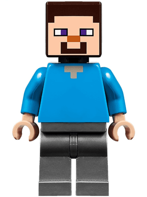 LEGO Steve (Light Nougat) (min048) Minecraft Minifigure