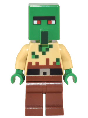 LEGO Zombie Villager (min134) Minecraft Minifigure