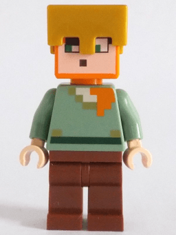 Alex - Reddish Brown Legs, Pearl Gold Helmet