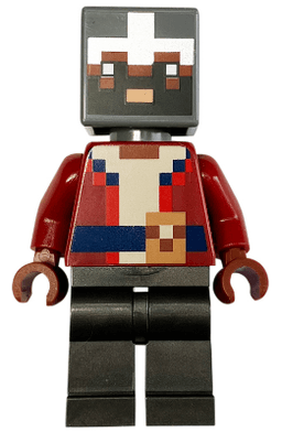 Hero - Dark Red Torso, Pearl Dark Gray Legs