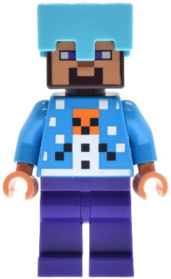 Steve - Holiday Snow Golem Sweater, Medium Azure Helmet