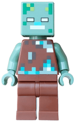 LEGO Drowned Zombie (min281) Minecraft Minifigure