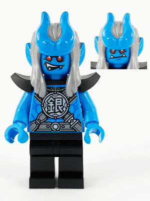 LEGO Silver Horn Demon (Yin) (mk025) Ninjago Dragons Rising Minifigure