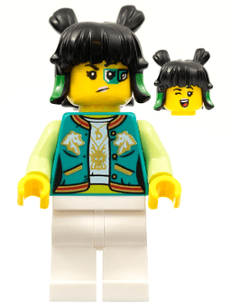Mei - Dark Turquoise Jacket, Wink / Green Eyepiece