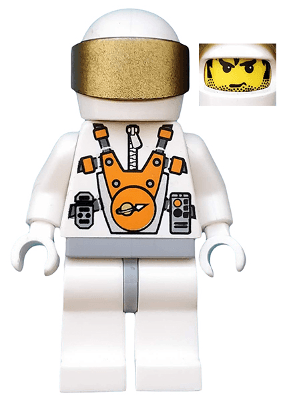 LEGO Mars Mission Astronaut with Helmet and Messy Hair and Stubble (mm003) Space Minifigure