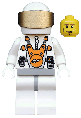 LEGO Mars Mission Astronaut with Helmet and Cheek Lines (mm012) Space Minifigure