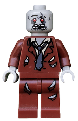 LEGO Zombie Reddish Brown Suit (mof018) minifigure