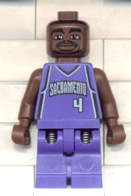 LEGO NBA Chris Webber Sacramento Kings #4 (nba013) Sports Minifigure
