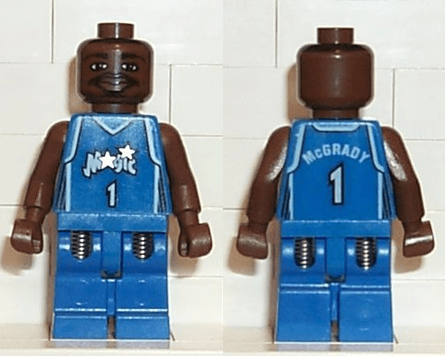 LEGO NBA Tracy McGrady Orlando Magic #1 (Blue Uniform) (nba015) Sports Minifigure