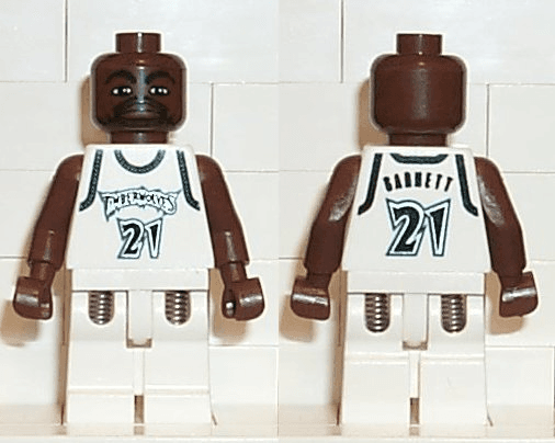 LEGO NBA Kevin Garnett Minnesota Timberwolves #21 (White Uniform) (nba019) Sports Minifigure