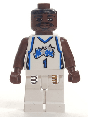 LEGO NBA Tracy McGrady Orlando Magic #1 (White Uniform) (nba038) Sports Minifigure
