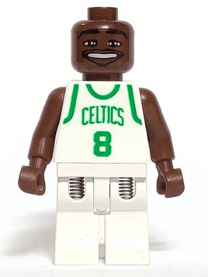 LEGO NBA Antoine Walker Boston Celtics #8 (White Uniform) (nba040) Sports Minifigure