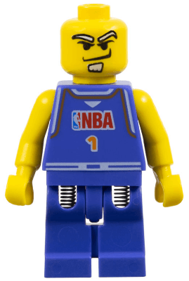 LEGO NBA Player Number 1 (nba043) Sports Minifigure