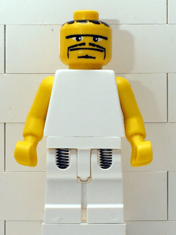 NBA Player White Torso, White Legs #3