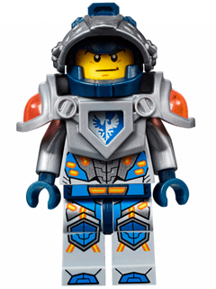 Clay Moorington - Dark Blue Helmet, Flat Silver Visor and Armor