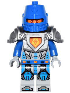 Royal Soldier / King's Guard - Blue Helmet with Eye Slit, Flat Silver Armor