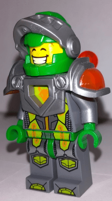Aaron Fox - Flat Silver Visor and Armor, Clip and Bar with Tow Ball on Back