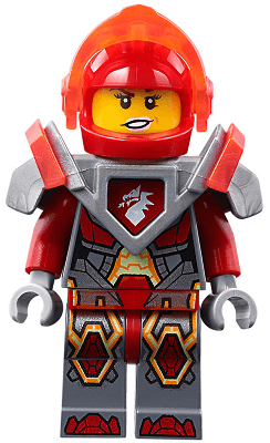 Macy Halbert - Trans-Neon Orange Visor, Flat Silver Armor