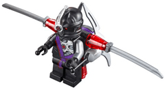 LEGO Nindroid Warrior with Twin Blade Jet Pack (njo0100) Ninjago Minifigure