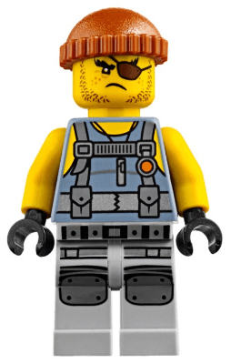 LEGO Shark Army Thug (njo0380) Hidden Side Minifigure
