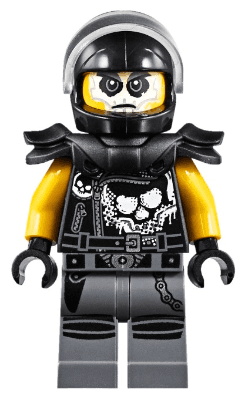 LEGO Chopper Maroon (Helmet and Shoulder Pads) (njo0399) Ninjago Minifigure