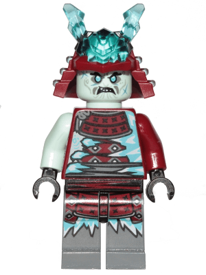 Blizzard Samurai - Ninja Helmet with Trans-Light Blue Horns