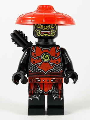 LEGO Stone Army Scout Yellow Face Black Quiver (njo0580) Ninjago Minifigure