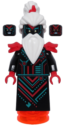 LEGO Unagami with Trans-Neon Orange Base (njo0593) minifigure
