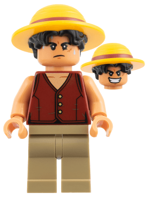 LEGO Monkey D. Luffy (op027) One Piece Minifigure