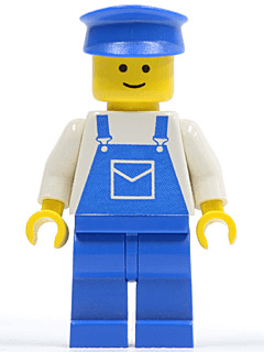 LEGO Overalls Blue with Pocket Blue Hat (ovr034) minifigure