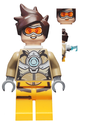LEGO Tracer (Lena Oxton) (ow001) Overwatch Minifigure