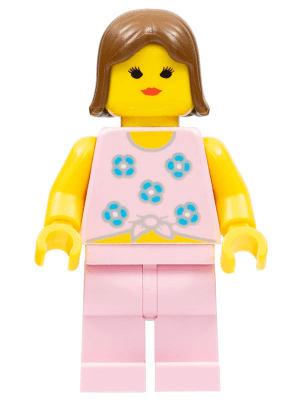 LEGO Blue Flowers (par008) Town / City Minifigure