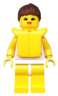 LEGO Red Dots on Pink Shirt (par010) Town / City Minifigure