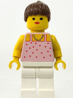 LEGO Red Dots on Rose Pink Shirt (par016a) minifigure