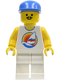 LEGO Surfboard on Ocean (par031) minifigure