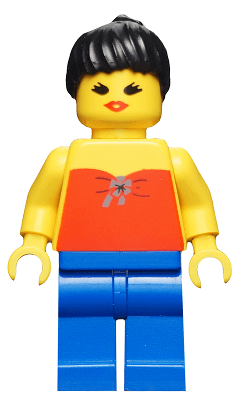 LEGO Red Halter Top (par050) Town / City Minifigure