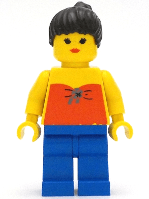 LEGO Red Halter Top (par050a) Town / City Minifigure