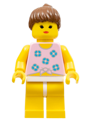 LEGO Blue Flowers (par054) Town / City Minifigure