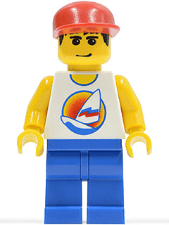 LEGO Surfboard on Ocean (par057) minifigure