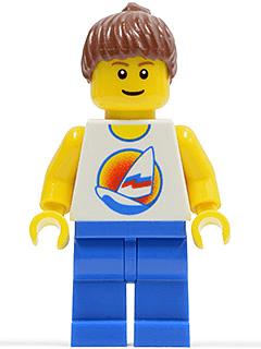 LEGO Surfboard on Ocean (par062) minifigure