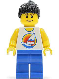 LEGO Surfboard on Ocean (par063) minifigure