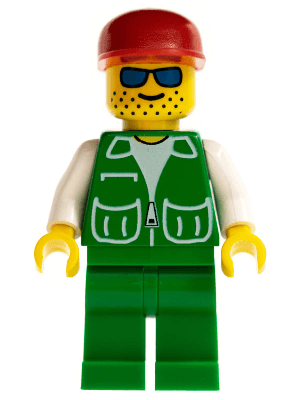 LEGO Jacket Green with 2 Large Pockets (pck002) Town / City Minifigure